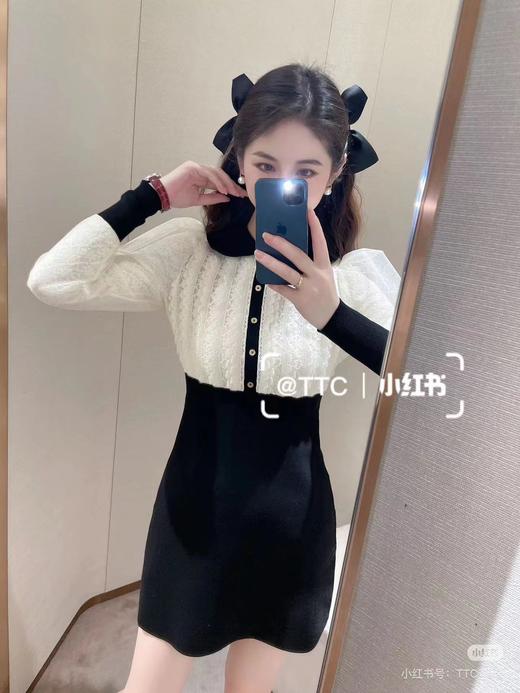 【S1】JORYA拼接毛衣连衣裙O161409D 商品图1