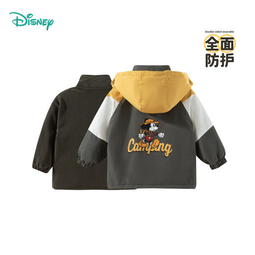 迪士尼【一衣三穿】24年秋冬款男童休闲运动保暖耐磨外套ZD3DS022 商品图6