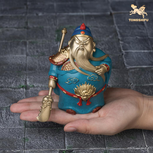 铜师傅《于荣光联名关羽》桌面萌版武财神铜关公摆件 家居 工艺品 商品图9