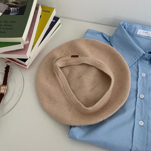 【时尚感爆棚！毛线针织贝雷帽】春秋画家帽显脸小日系薄款设计感小众网红潮，随心搭配各种风格衣服。ry 商品图6