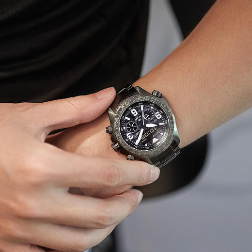 西铁城/CITIZEN覆膜运动光动能钢带男表JV1008-63E 商品图13