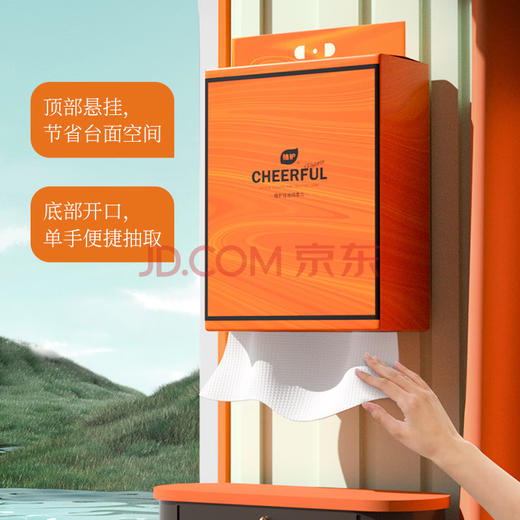 植护 悬挂抽取式绵柔巾洗脸巾加量款216抽1提 商品图1