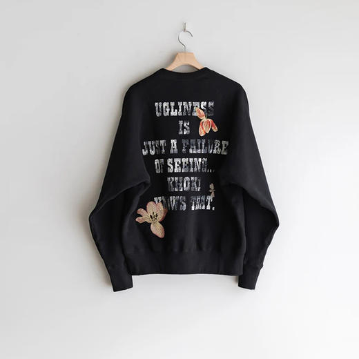 KHOKI Vintage finished sweatshirt 复古水洗做旧圆领套头卫衣 商品图4