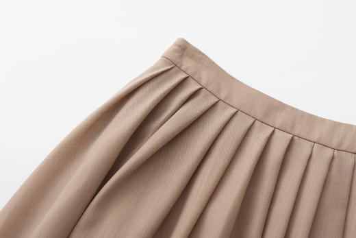 Ruohan  茶色羊毛百褶裙裤 商品图7