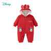 迪士尼【立体蝴蝶结】24冬季新款女童夹棉连体衣卡通米妮防风保暖哈衣ZD4DL010 商品缩略图6