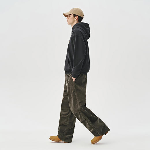 714street夜光LOGO印花连帽卫衣男重磅420g秋冬新款帽衫宽松上衣 商品图3