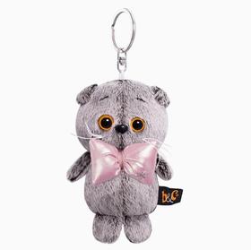 BUDIBASA巴迪宝思宝喜可猫+粉色大蝴蝶结毛绒钥匙扣
