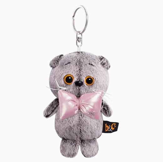 BUDIBASA巴迪宝思宝喜可猫+粉色大蝴蝶结毛绒钥匙扣 商品图0