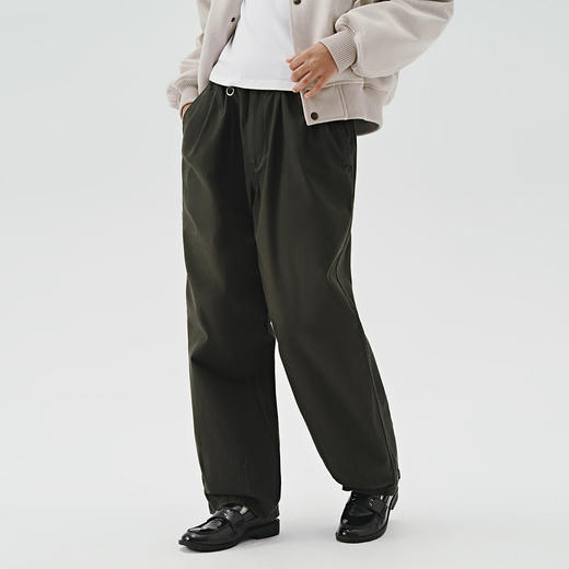 714street水洗做旧美式休闲裤男秋季新款工装长裤宽松微锥形裤子 商品图3