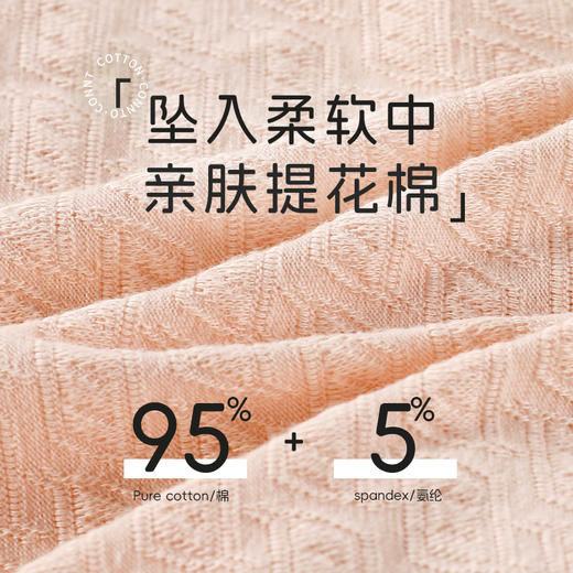 7A级抑菌提花纯棉裤3条装 V型高腰轻塑收腹 高弹提臀不勒不夹臀 柔软纯棉7A抑菌 美臀裤底裤内裤 商品图2