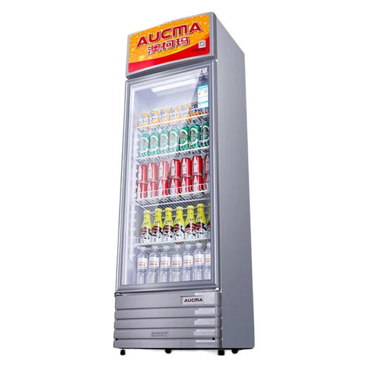 澳柯玛（AUCMA） 227升立式单门商用冷藏冰箱展示柜 超市饮料啤酒保鲜冷柜 冷饮茶叶陈列冰柜 SC-237 商品图1
