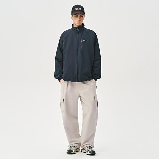 714street山系户外防水立领夹克男女新款防风登山服宽松加绒外套 商品图2