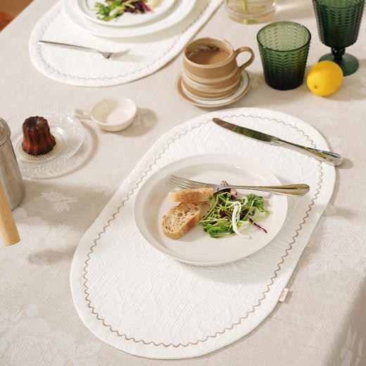 窗花系列桌旗餐垫轻奢高端田园复古茶几高级感 商品图2