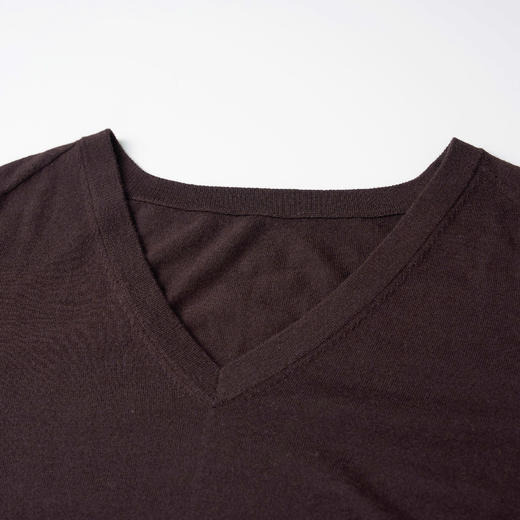 ROMI STUDIO“松弛随性”山羊绒绵羊毛桑蚕丝混纺长袖T恤432TS361 商品图2