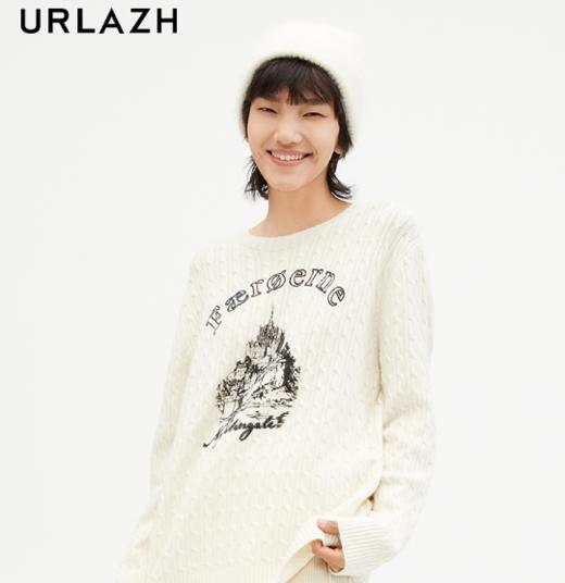 【XS1】有兰 美式校园绞花毛衣JM3KT05 商品图0