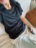 周末福利🧧【顺丰包邮】80649高货丝柔棉 (蚕丝跟棉的结合)基础款百搭宽松短袖T恤 100%棉112 商品缩略图3
