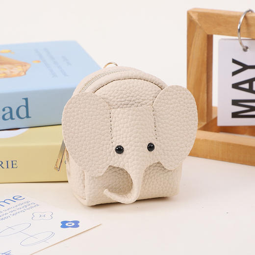 【大象迷你零钱包】创意卡通便携收纳耳机包 小玩偶猫咪大象高创意小钱包 商品图1