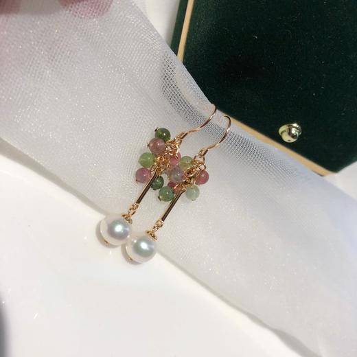 7DAYS多彩宝石碧玺葡萄耳坠耳钉 商品图3