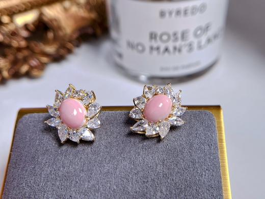 7DAYS粉黛系列多珠甜甜圈耳钉海螺贝珠 商品图4