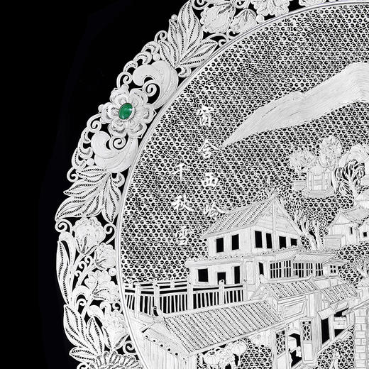 子佩集S999银手工银花丝【宽窄芙蓉花丝盘】大师工坊原创设计【KZFRHSP】2409 商品图2