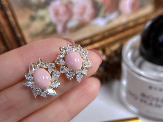 7DAYS粉黛系列多珠甜甜圈耳钉海螺贝珠 商品图2