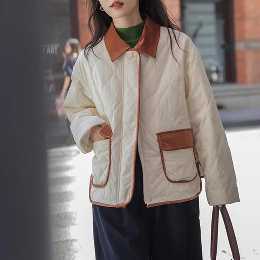 裁缝学苑AQ361菱格轻薄棉衣棉服纸样女装冬季新款夹棉外套上衣样板 商品图4