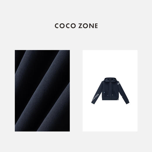 COCO ZONE 100棉秋季连帽外套百搭长袖上衣CC2C1534 商品图2