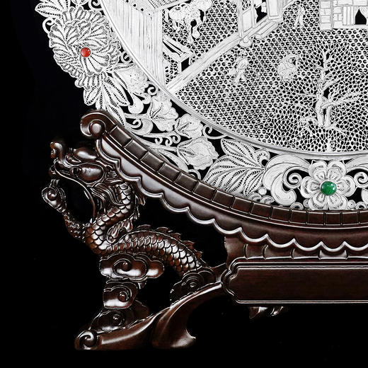 子佩集S999银手工银花丝【宽窄芙蓉花丝盘】大师工坊原创设计【KZFRHSP】2409 商品图3