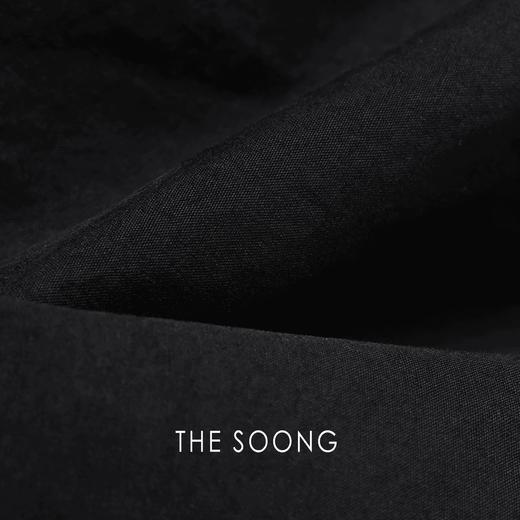 THESOONG"进口100%匹马棉不规则黑色鸡腿半身裙BQZ5374 商品图3