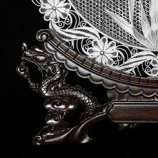 子佩集S999银纯手工制作【雅鸢凝露】花丝盘纯银摆件大师工坊原创设计【YYNLHSP】2409 商品图3