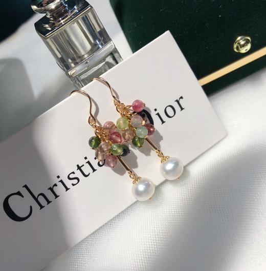 7DAYS多彩宝石碧玺葡萄耳坠耳钉 商品图0