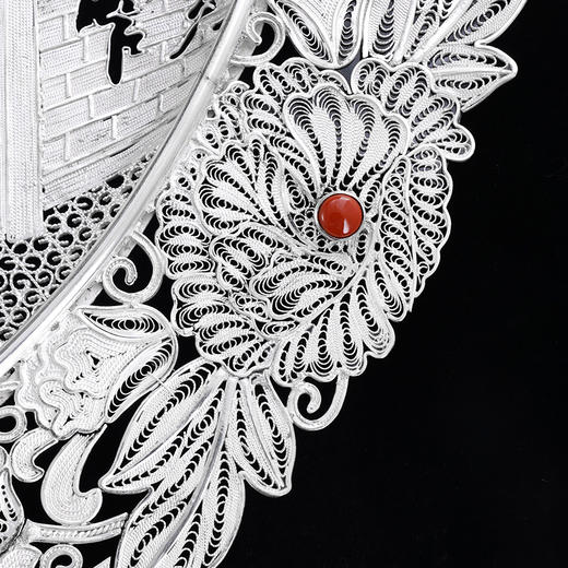 子佩集S999银手工银花丝【宽窄芙蓉花丝盘】大师工坊原创设计【KZFRHSP】2409 商品图7