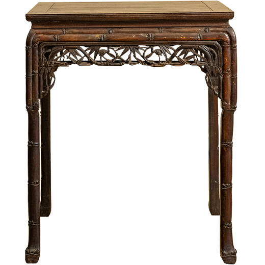 清中期 红木透雕竹纹方桌 商品图5