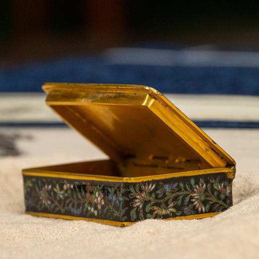 民国 铜胎掐丝珐琅云龙纹香盒 商品图2