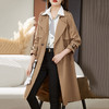 秋季新款女装韩版修身双排扣长款外套女式风衣 ZYF8903 商品缩略图0