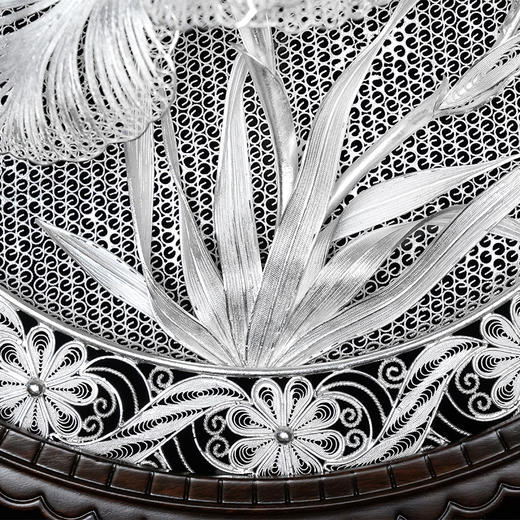 子佩集S999银纯手工制作【雅鸢凝露】花丝盘纯银摆件大师工坊原创设计【YYNLHSP】2409 商品图12