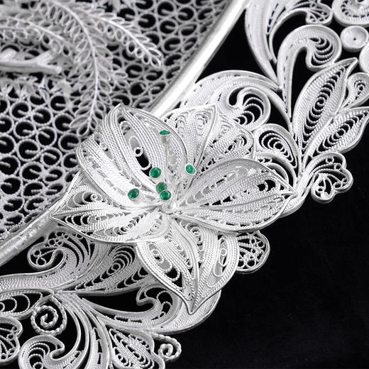子佩集S999银纯手工制作【晚亭绮梦】花丝盘大师工坊原创设计【WTQMHSP】2409 商品图14