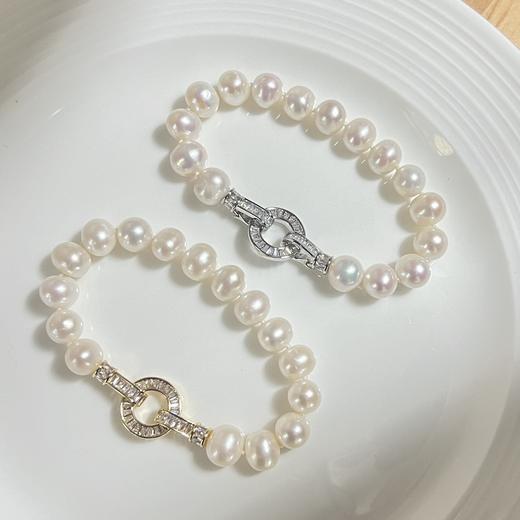 7DAYS O字扣珍珠素手链 商品图1