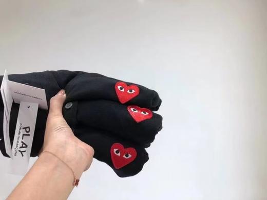 川久潮牌play开衫毛衣情侣款儿童亲子款爱心刺绣羊毛衫外套亲子装保玲 商品图7