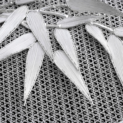 子佩集S999银纯手工制作【清竹瑞鸟】花丝盘纯银摆件大师工坊原创设计【QZRNHSP】2409 商品图9