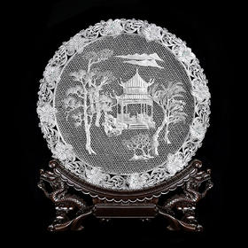 子佩集S999银纯手工制作【晚亭绮梦】花丝盘大师工坊原创设计【WTQMHSP】2409