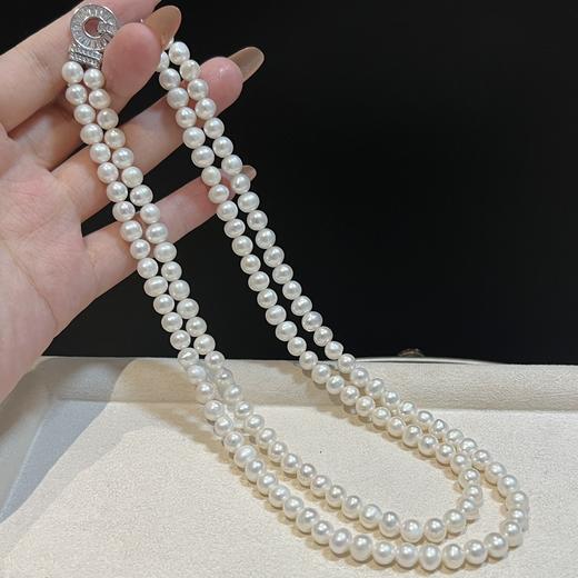 7DAYS复古圆扣双层珍珠项链 商品图4