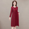 QYM 1124X16-Y中式连衣裙时尚假两件中长裙宽松休闲裙 商品缩略图2