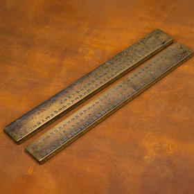 清 铜诗文镇纸（一对）