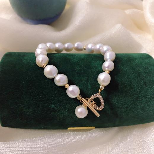 7DAYS复古爱心扣珍珠手链 商品图1