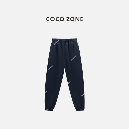 COCO ZONE 100棉松紧腰束脚裤纯色通勤休闲裤CC2C1570 商品图1
