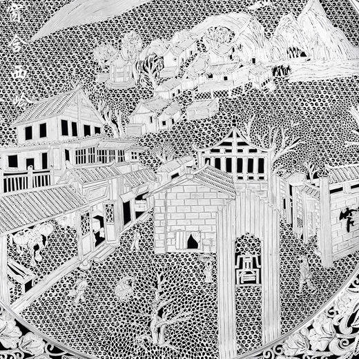 子佩集S999银手工银花丝【宽窄芙蓉花丝盘】大师工坊原创设计【KZFRHSP】2409 商品图4