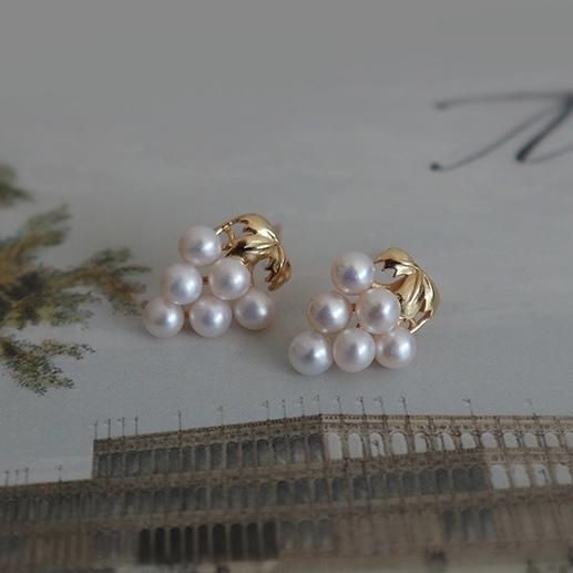 7DAYS美丽珍珠葡萄耳钉 商品图2