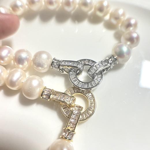 7DAYS O字扣珍珠素手链 商品图3