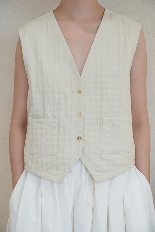 elsa esturgie 双材质马夹（后片采用轻柔法兰绒） 商品图4